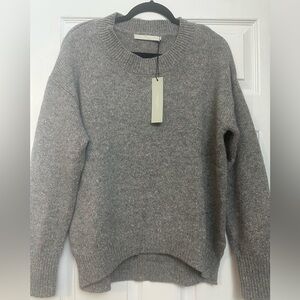 NWT One Grey Day Size Large 100% Cashmere Grey Multicolor speckle Sweater